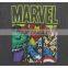 Womens Marvel Group Shot Heather Charcoal T-shirt