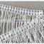 Fashion garment white 16cm width water soluble french lace trimming with fringe