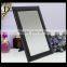 High-end vanity cosmetic mirror with leather finish