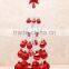 2cm/2.5cm/3cm/4cm/5cm red plastic christmas ornaments balls