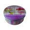 Red empty slip slide round tin container, lip balm tin box, Aluminium cosmetic tins