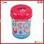 factory cute small round coin tin box
