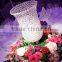 Tall wedding table crystal centerpiece