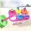 BPA FREE 100% candy color 6 in 1 umbrella ice popsicle molds for kid