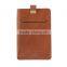 RFID Blocking Minimalist Front Pocket Wallet Wholesale Grain Leather Pull Tab Card Holder