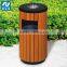 City Outdoor Wooden Trash Can,Rubbish Bin