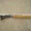 hair brush cleaner with wooden handle and stainless steel head