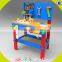 2017 wholesale kids wooden toy workbench new design baby wooden toy workbench cheap children wooden toy workbench W03D076A