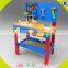 2017 wholesale kids wooden workbench toy new design baby wooden workbench toy cheap children wooden workbench toy W03D076B