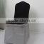 Silver Glitter Back Black Lycra Banquet Standard Chair Cover For Wedding Use