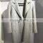 Ladies handle long style 100% Wool coat for Sring and Fall