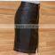 Design cheapest women mini wrap skirts/PU leather skirt