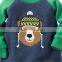 Custom 100% cotton kids clothing soft cotton baby winter romper bear fabric embroidery newborn baby clothes