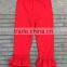 2015 Girls Ruffle Leggings Solid Colors Kids Cotton Pants Wholesale Girls Triple Ruffle Pants