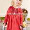 new coming stripe reindeer embroidery Christmas cotton baby outfits