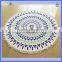 Custom print microfiber round beach towel 59" with fringe