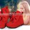 B22690A Hot sale Children Girls big bowknot boots baby ankle boot snow boots