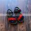 B21389A Bohemia style baby shoes girls Cross Lacing sandals