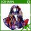 JOHNIN made Custom NO MOQ digital printing fashion summer soft lady long silk scarves