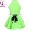 Green Salsa Tango Dance Wear Ballroom Dancing Costumes Girls Latin Dance Dress