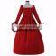 red medieval dress vintage dress cosplay costume women's fancy dress custom made