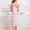 Ladies Seamless Bamboo Sleeveless Pink Nightwear Pajamas