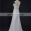 HMY-E0323 High Quality Lace Fabric With Lace Appliques Heavily Beaded Pearls Detachable Wedding Dress Train