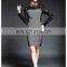 High quality ladies lace panel dress, high quality new dress fashion