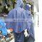 100% waterproof pvc polyester rain poncho plus with custom logo