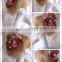 Aidocrystal hot pink artificial flowers hair clips bridal wedding hair accessories