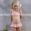 OEM design kids swimwear cute ruffle swimsuit little girl bathing suits 2018
