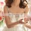 Gathered alibaba new arrival imperial Enchantment Sparkling white Bridal Gown
