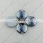 DZ-1031 round black diamond color flat back glass stones for jewelry