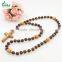 A&J Wood beads cross pendants Christian Rosary