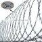 Low price electro Galvanized Flat wrap Razor Barbed Wire fencing