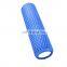 High density gym equipment fitness EVA and PVC foam roller blue