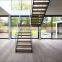 Modern Indoor Stairs America oak Wooden Straight L-shaped Staircase