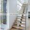 AU Straight Stairs Interior Staircase With Oak Tread&Stringer Carbon Steel Keel