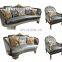 Luxury Flower embroidered fabric Living room antique style sofa set Classic design