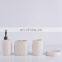 New 4pcs bathroom accessory set lotion dispenser ceramic bathroom set