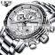 LIGE 9902 Watches Men Wrist Luxury New Sport Chronograph Mens Watch Casual Full Steel Business Quartz Clock Relogio Masculino