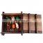 Pastoral style lid wooden food gift packaging box with custom logo bulk wholesale