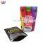 Custom wholesale food plastic bag coffee bean green tea window kraft paper eight edge seal bone bag