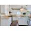 Contemporary white shaker design simple wooden cupboard units carpenter kitchen cabinet