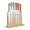 Eco-friendly Bamboo Wood Enhanced Magnetic Knife Block Holder