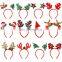 Customer Oriented Customized Red Cute Hat Kids Star Tree Antler Baby Christmas Headband