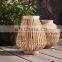 New Design Bamboo Lantern Grass Candle Holder Woven Natural Candle Jar Cheap in Bulk Vietnam Supplier