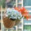 Best Price Wall Hanging Flower Basket, Rattan Balcony Hanging Basket Hand woven vintage wickerbasket decor home Vietnam Supplier
