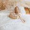 Hot Sale Twin Brown Rattan rattle with a bell inside. Wicker Baby Kid Toys Hanging Play Gym hand bell Wholesale Supplier