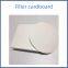 Oral liquid filtration cardboard